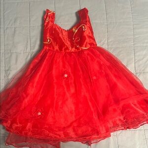 Elegant Red Kids Dress